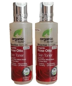 2 Pack Organic Doctor SkinCare Organic Rose Otto Skin Toner, 5.1 Oz Each - Picture 1 of 3