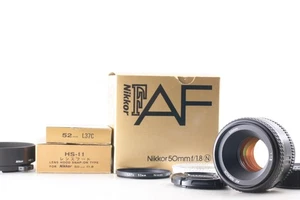 [ Unused in BOX w/ Hood ] Nikon AF Nikkor 50mm f/1.8 N Lens F Mount From JAPAN - Picture 1 of 9