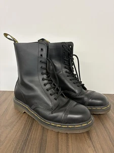 Dr Martens 10 eye black leather Bex boots UK 7 - Picture 1 of 23