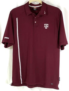 Camisa polo de golf Texas A&M Aggies Nike Dri-Fit granate para hombre manga corta L - Imagen 1 de 11