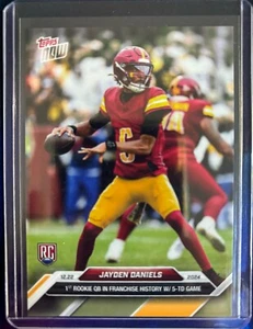 2024 Topps Now Jayden Daniels - 1st Rookie QB In Franchise History W/5- TD Game - Picture 1 of 2