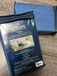 Chaps Home Beauport Two Standard Shams BLUE 20 in x 26 in NEW - Picture 1 of 4