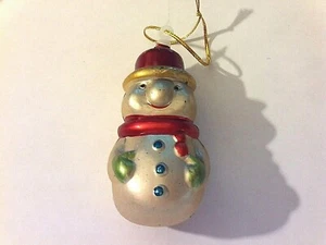 SNOW MAN Christmas Ornaments VINTAGE - Foto 1 di 5