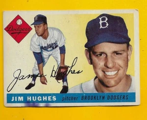 65969 1955 Topps #51 Jim Hughes DODGERS VG BK$40 - Picture 1 of 3