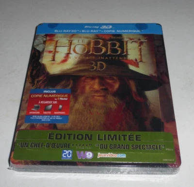 Hobbit: An Unexpected Journey 3D + 2D Blu-Ray Lenticular Steelbook New & Sealed - Image 1 of 4