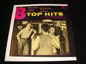 JACK HANSEN ORCHESTRA<>8 TOP HITS<>10" Lp VINYL~US Pressing~PLYMOUTH P-714 - Picture 1 of 3