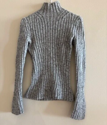 Elie Tahari women's wool/cashmere long bell sleeve high neck sweater  size S/P - Image 1 of 4
