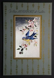 Vintage Osterkarte - An unsere Nachbarn zu Ostern - Bild 1 von 5