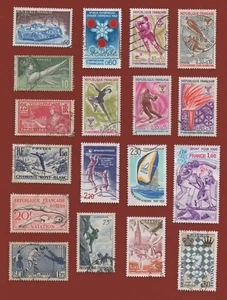 61 timbres oblitérés - SPORT (Ref. L6115) - Photo 1/4