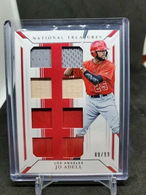 Jo Adell 2019 National Treasures 8 Piece Patch Rookie #/99 - Image 1 of 2