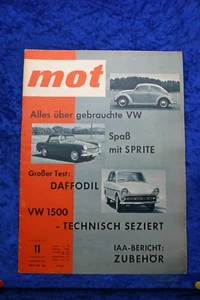 MOT 11/61 Austin Healey Sprite Daffodil VW 1500 Simca 1000 Mopeds - Picture 1 of 2