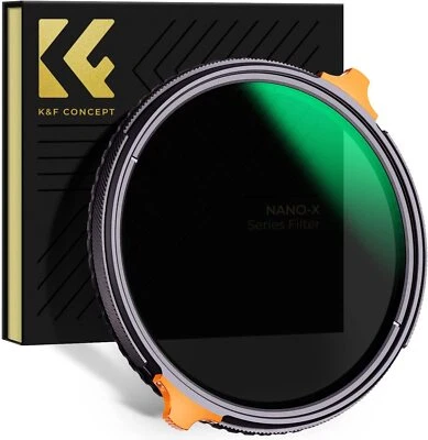 K&F Concept 37mm 2in1 ND4-64 Variable ND & CPL Polarizers Lens Filter for Camera - Image 1 of 4
