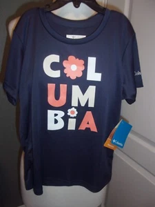 Columbia Girl's Omni Shade Youth Graphic Mirror Creek Shirt Size S (7-8) - Picture 1 of 2