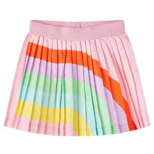 Kinder-Faltenrock Regenbogen-Motiv Hellrosa 116 D3R5 - Bild 1 von 8