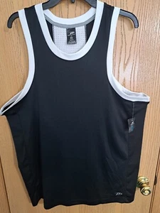 Pro Player Mens Black & White Panel Tank Shirt, Size XL - Picture 1 of 11
