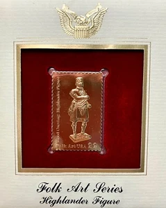 Golden Replicas United States Stamp 1986 Navajo Art Series Highlander Figure - Picture 1 of 3