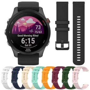 18mm/20mm Silicone Wristband Watch Band Strap Replacement For Garmin Smart Watch - Picture 1 of 27