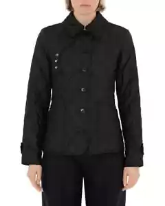 NWT Burberry Fernleigh Quilted Thermoregulated Black Jacket Woman's Size Small - Picture 1 of 13