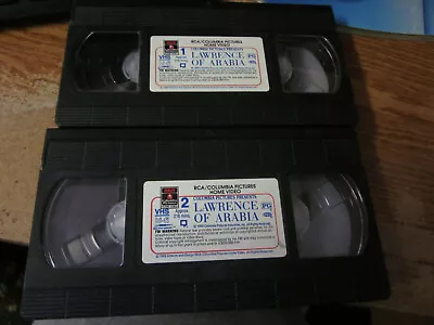 Lawrence of Arabia (VHS, 1993) 2 VHS TAPE SET - VERY GOOD BUT NO BOX - Image 1 of 2