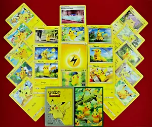 🌟PIKACHU MASTERPIECE COLLECTION🌟 Un divertente e rinfrescante set di 20 carte Pokemon! 2 Holo - Foto 1 di 24