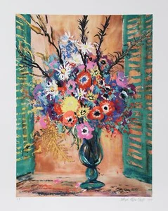 Lloyd Lozes Goff, Bouquet, Lithograph, signed and numbered in pencil - Picture 1 of 5