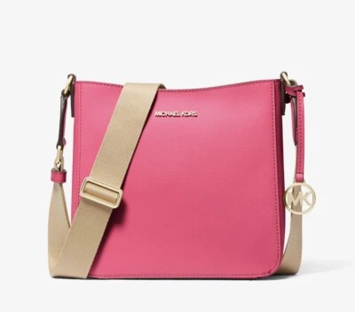 Michael Kors Jet Set Travel Small North South Crossbody Bag in Electric Pink - Image 1 of 4