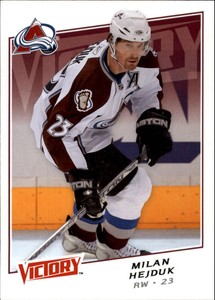 2008-09 Upper Deck Victory Colorado Avalanche Hockey Card #147 Milan Hejduk
