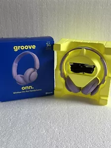 Groove Onn AAAPRP100002890 Bluetooth Wireless On-Ear Headphones, Purple - OB - Picture 1 of 5
