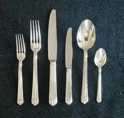 Christofle posate servizio Aria argento 72 pezzi 12 posti completo come nuovo - Immagine 1 di 4