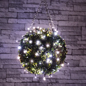 200 LED white superbright fairy decorative lights Christmas XMAS OUTDOOR + TIMER - Picture 1 of 10