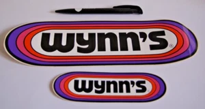 x2 Wynn's STICKERS Vehicle Additives Oils & Fluids Automotive RARE 1980's - Picture 1 of 2
