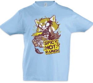 Ramen Spicy Hot Kids Boys T-Shirt Fun Japanese Japan Bowl Noodle Noddles Chili - Picture 1 of 1