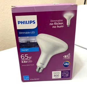 Philips LED Light Bulb 65W BR40 Ultra Definition Soft White 2700K Dimmable - Picture 1 of 6