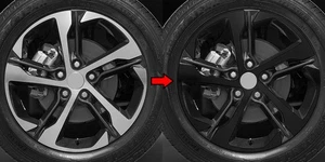 Chrome Delete Blackout Vinyl Overlays for 2024+ Chevy Trax 18" Wheels - Foto 1 di 8