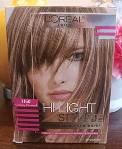 Loreal Touch on Highlights Hair Color H60 Creamy Carmal Light to Medium Brown  - Picture 1 of 9