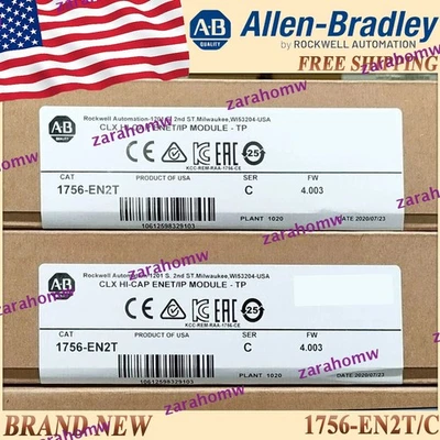 New AB 1756-EN2T SerC ControlLogix EtherNet/IP Module 1756-EN2T/C Factory Sealed - Image 1 of 4