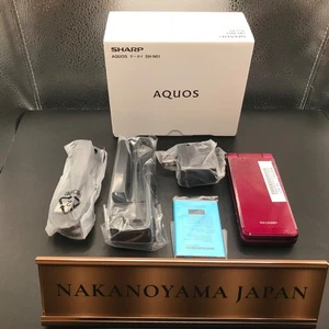SHARP AQUOS KEITAI RED SH-N01 Android Flip Phone Unlocked 601SH Used JP - Picture 1 of 8