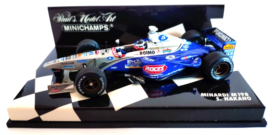 Minichamps 1:43 Minardi M198 – Shinji Nakano – Formula 1 1998 – F1 Model — 第 1/4 张图片
