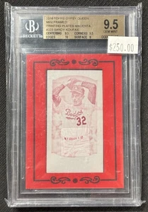 Gypsy Queen BGS 9,5 2016 Sandy Koufax mini placa de impresión magenta enmarcada 1/1 - Imagen 1 de 3