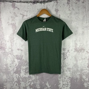 Vintage Nike Michigan State T-Shirt Women’s Football Green Rare 90s Size S - Picture 1 of 7