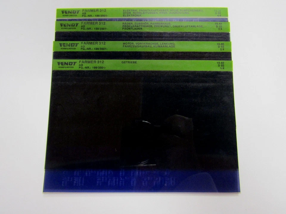 Fendt Farmer 312 lista de piezas de repuesto catálogo de piezas de repuesto 10/1992 Foto 1 de 1