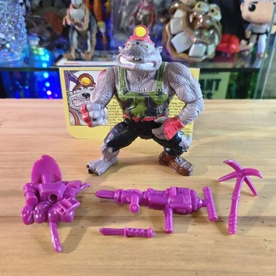 TMNT Teenage Mutant Ninja Turtles Dirtbag Action Figure Complete Vintage 1991 - Image 1 of 4