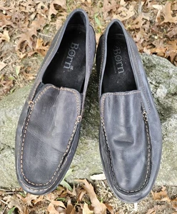 Born Allan Shoes Mens Size 9.5 Brown Leather Slip On Casual Comfort Loafers - Picture 1 of 8