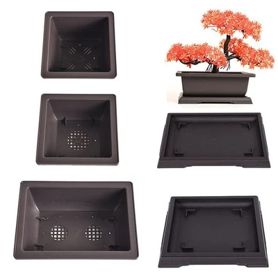 Imitation Purple Sand Square and Rectangular Flower Pots for Home Decor - Image 1 of 4