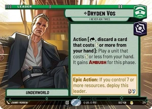 HYPERSPACE Leader SWU Leaders Singles Multibuy Select Select Star Wars Unlimited - Picture 1 of 19