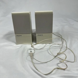 Vintage Creative SBS10 głośniki komputerowe beżowe – Cambridge SoundWorks USA - Zdjęcie 1 z 9