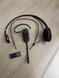 Plantronics Savi 8240 UC Wireless Bluetooth DECT Headset w/ Mic – Black - Zdjęcie 1 z 11