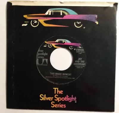 JAY & THE AMERICANS 45 THIS MAGIC MOMENT B/W WALKING IN THE RAIN EX REISSUE - Image 1 of 2