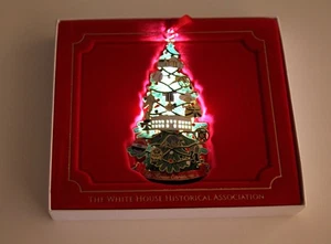 White House Historical Assn 2015 Coolidge Christbaumschmuck BELEUCHTET mit Box - Bild 1 von 5