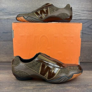 Walter Van Beirendonck W< Spiko Zip Herren Sneaker Braun Leder - UK 8,5 - Bild 1 von 16